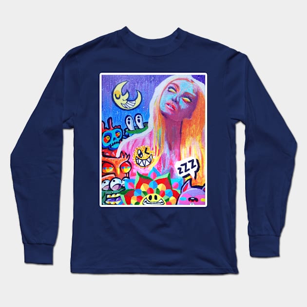 abstract collin painting Long Sleeve T-Shirt by chachazart